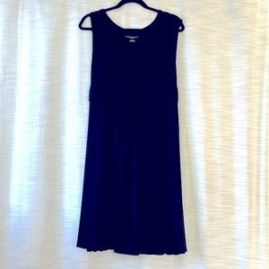 Liz Lange Maternity Black Jersey Cap Sleeve Dress-Size Large